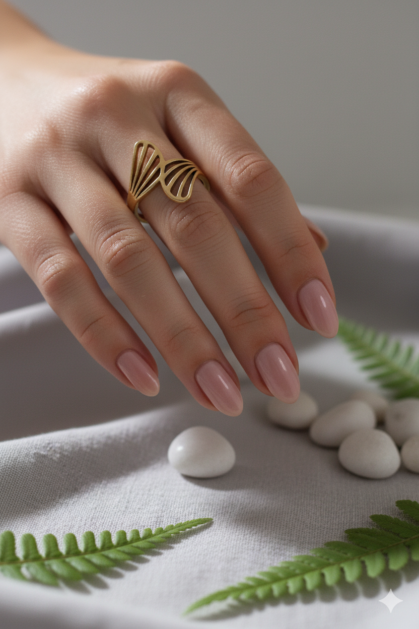 Bague Papillon Élégance Dorée – Acier Inoxydable Premium