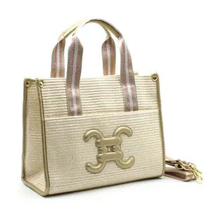 Sac cabas tressé – Élégance lumineuse