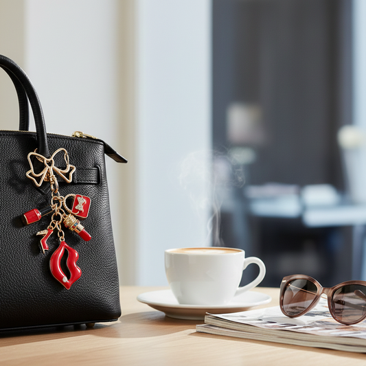 Porte-clés Glam Rouge – Charms Mode & Beauté