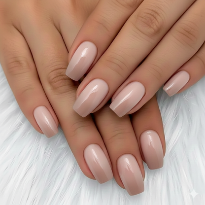 Faux Ongles Nude Mat – Look Naturel & Discret