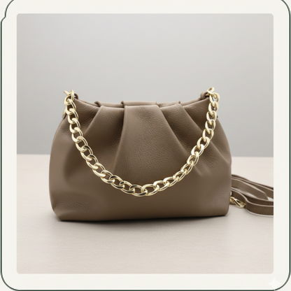 Sac à chaîne dorée en cuir italien – Élégance intemporelle