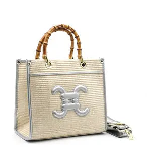 Sac cabas tressé – Élégance lumineuse